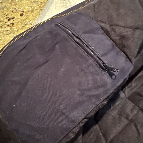 Carhartt J140 Dark Blue Jacket Mens Sz 4XLT Workwear Quilt Lined USA Hooded - Picture 6 of 9